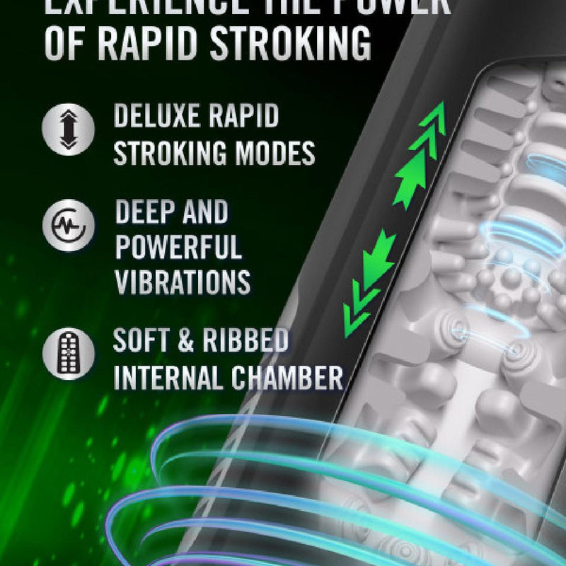 Master Blaster Vibrating, Stroking, Sucking, Warming, Automatic Stroker
