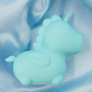 Mount n Peak Unicorn Shaped Flickering Tongue Clitoral Vibrator - Blue