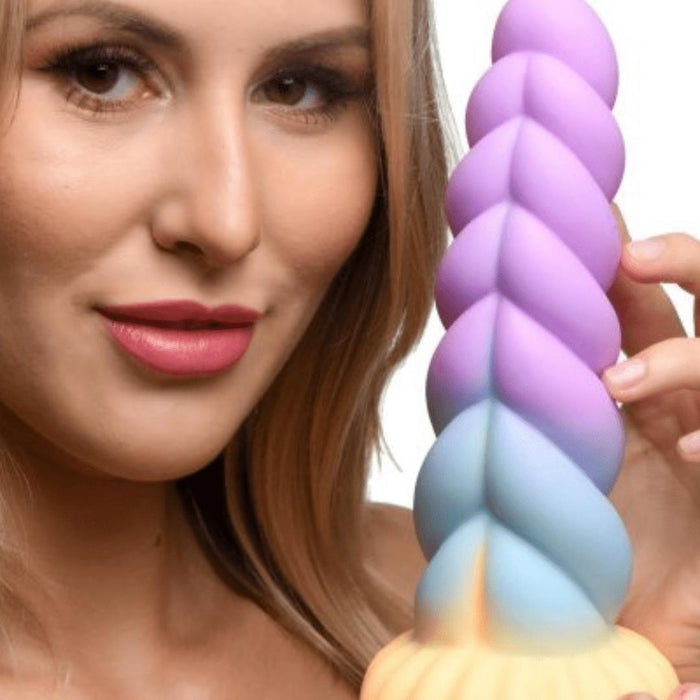 Mystique Thick 8 Inch Silicone Unicorn Dildo