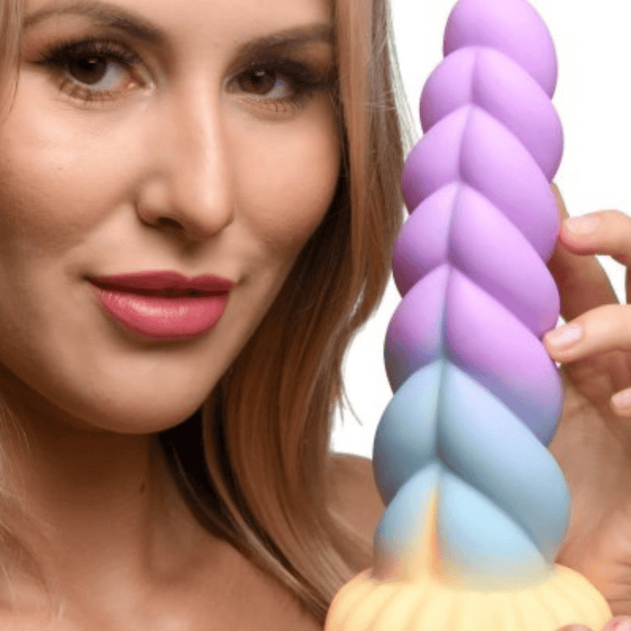 Mystique Thick 8 Inch Silicone Unicorn Dildo