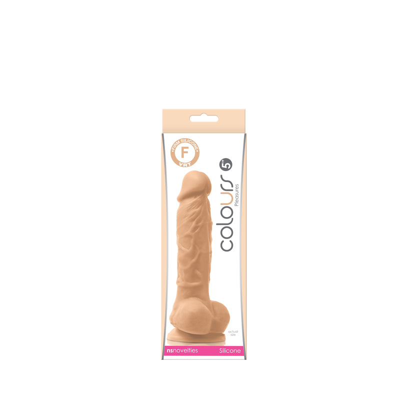 Colours Pleasures 5 Inch Firm Silicone Dildo - White