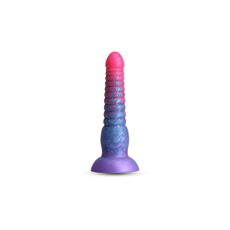 Colours Stacked 6 Inch Silicone Dildo - Pink & Blue