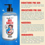 Naughty Jane's Sex Sauce Natural Water Based Lubricant 16oz