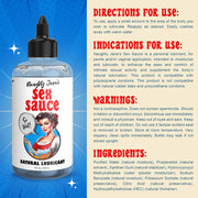 Naughty Jane's Sex Sauce Natural Water Based Lubricant 8oz