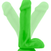 Blush Novelties Dildo Neo 6 Inch Dual Density Dildo with Balls - Neon Green