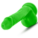 Blush Novelties Dildo Neo 6 Inch Dual Density Dildo with Balls - Neon Green