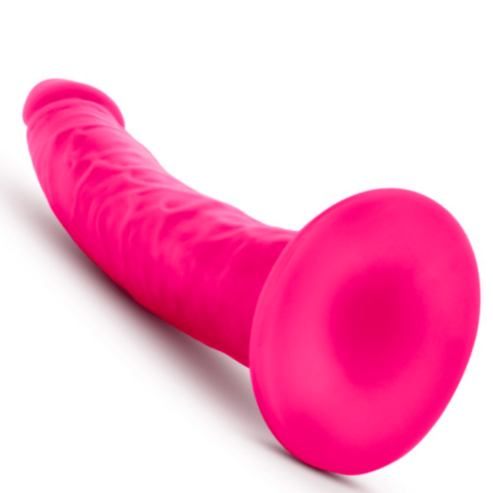 Blush Novelties Dildo Neo Elite 7.5 Inch Dual Density Silicone Dildo - Neon Pink