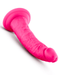 Blush Novelties Dildo Neo Elite 7.5 Inch Dual Density Silicone Dildo - Neon Pink