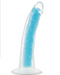 Blush Novelties Dildo Neo Elite Glow in the Dark 7.5 Inch Silicone Dildo - Blue