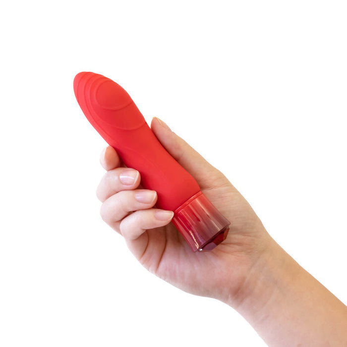 Oh My Gem Desire Warming Tapered Explorer Vibrator - Ruby Red