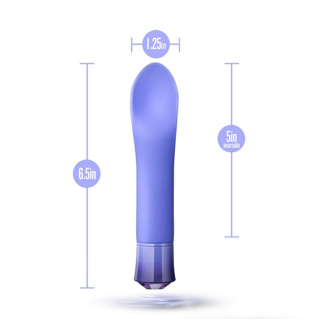 Oh My Gem Enrapture Clit Hugging Vibrator- Purple Tanzanite