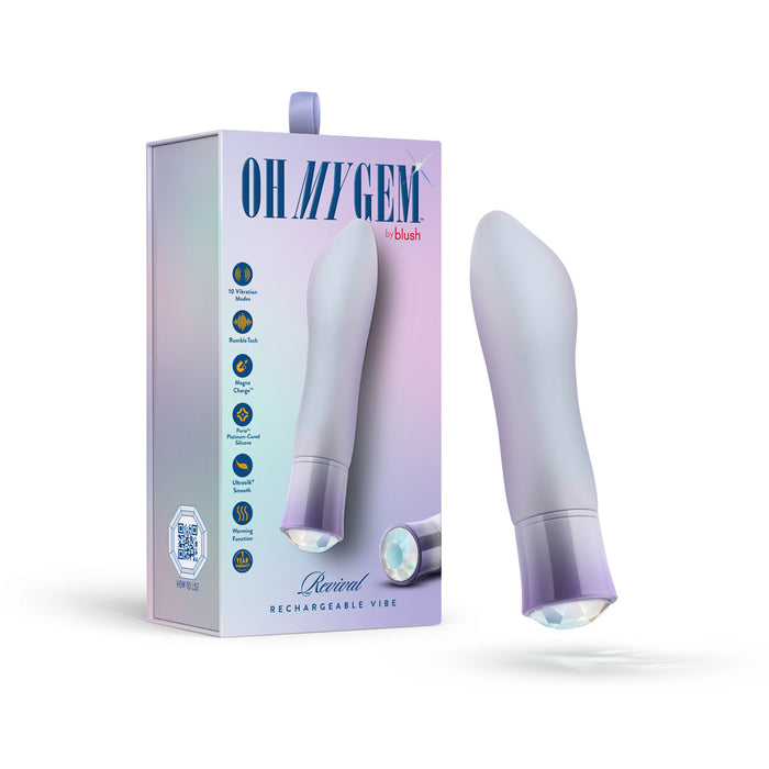 Oh My Gem Revival Warming G-Spot Explorer Vibrator - Opal