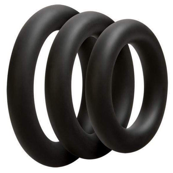 Doc Johnson Cock Ring Optimale Set of 3 Thick Silicone Cock Rings