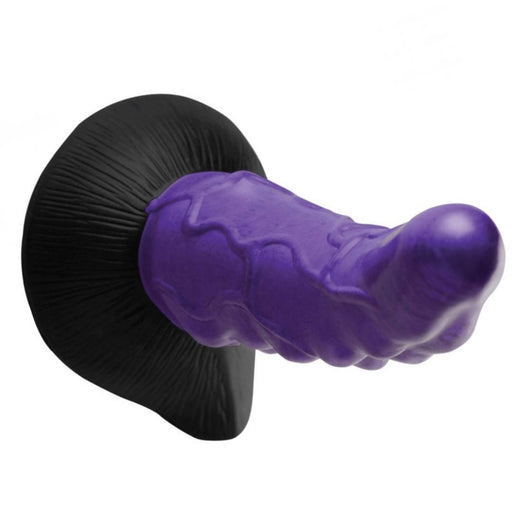 Orion Invader Veiny Space Alien Metallic Purple Silicone Dildo