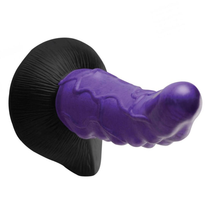 Orion Invader Veiny Space Alien Metallic Purple Silicone Dildo
