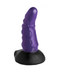 XR Brands Dildo Orion Invader Veiny Space Alien Metallic Purple Silicone Dildo