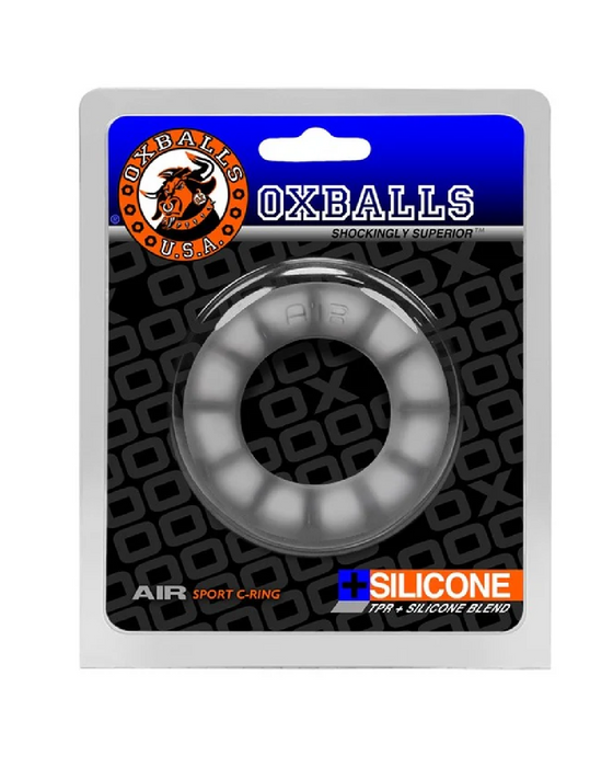 Oxballs Air Flow Light Stretchy Cock Ring - Clear