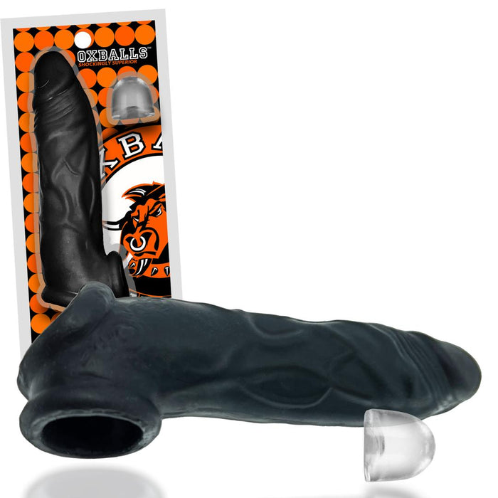 Oxballs Dicker 7.5 Inch Cock Sheath - Black Ice