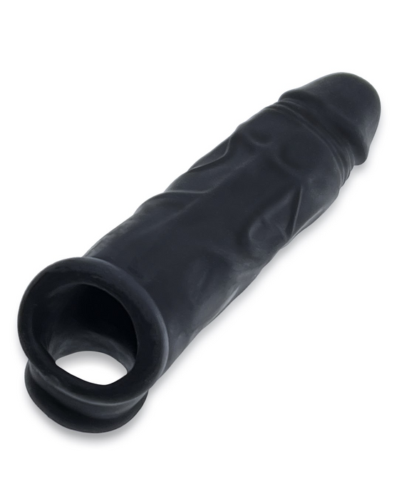 Oxballs Dicker 7.5 Inch Cock Sheath - Black Ice