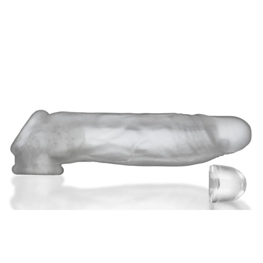 Oxballs Dicker 7.5 Inch Cock Sheath - Clear Ice
