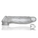 Oxballs Dicker 7.5 Inch Cock Sheath - Clear Ice
