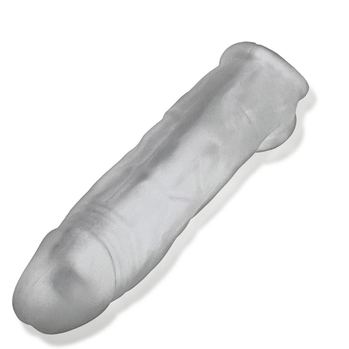 Oxballs Dicker 7.5 Inch Cock Sheath - Clear Ice