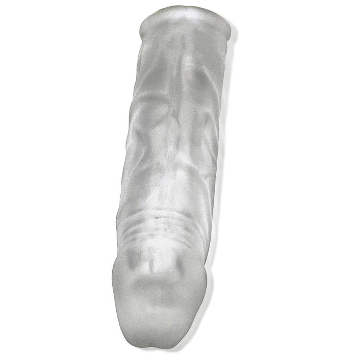 Oxballs Dicker 7.5 Inch Cock Sheath - Clear Ice