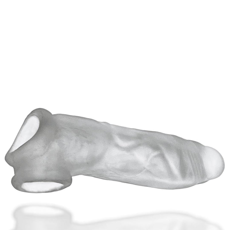 Oxballs Dicker 7.5 Inch Cock Sheath - Clear Ice