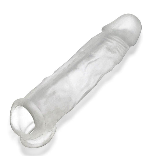 Oxballs Dicker 7.5 Inch Cock Sheath - Clear Ice