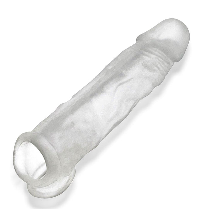 Oxballs Dicker 7.5 Inch Cock Sheath - Clear Ice