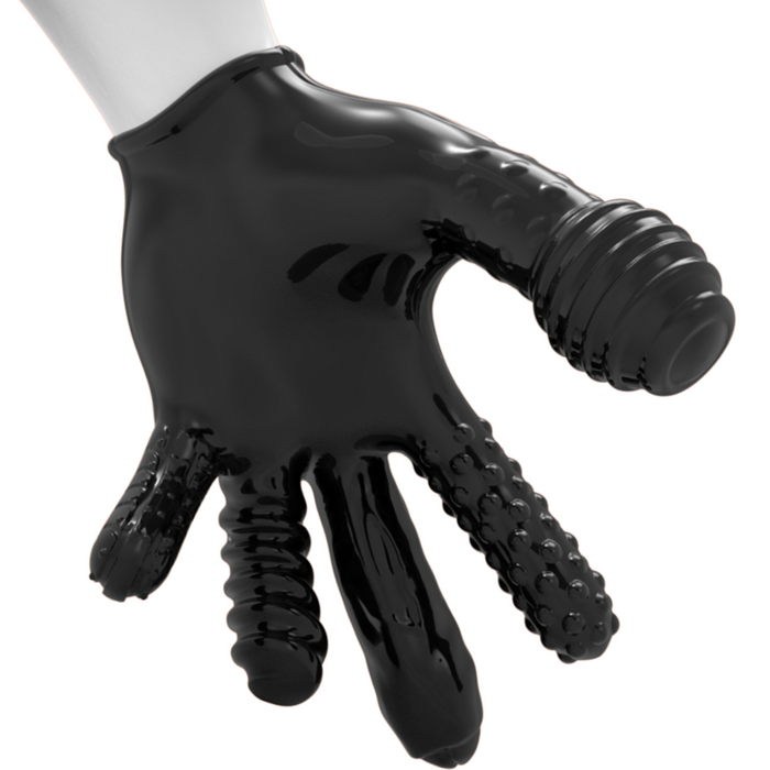 Oxballs Finger Fuck Textured Black Fingering Glove