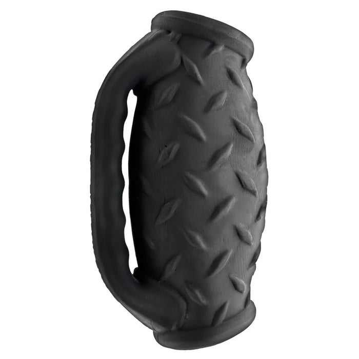 Oxballs Masterjack Double Ended Ultra Squishy Stroker with Handle - Black