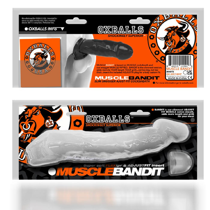 Oxballs Muscle Bandit Slim Cock Sheath - Clear