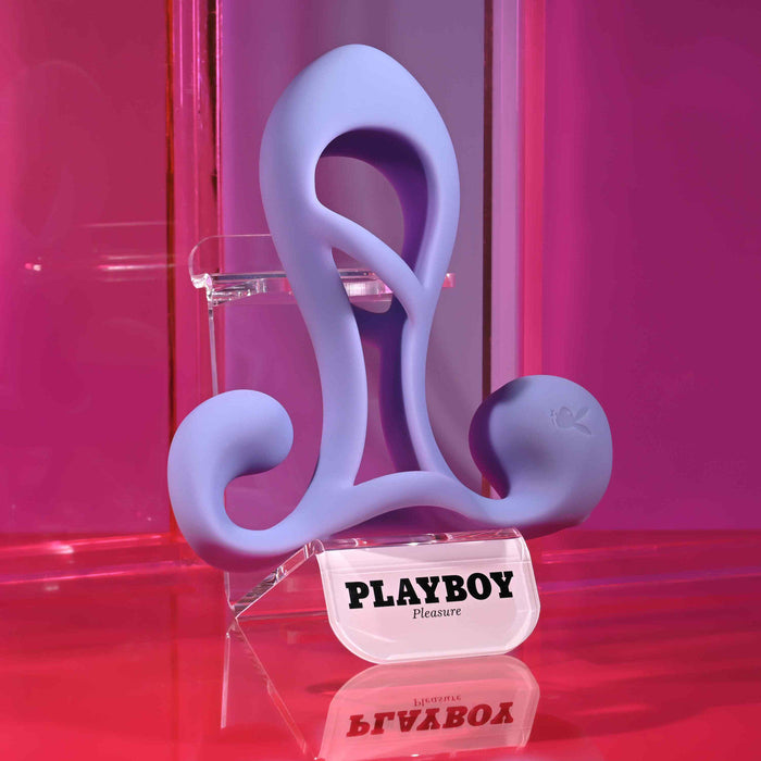Playboy Fantasy Cock Cage - Vibrating, Rechargeable, Silicone