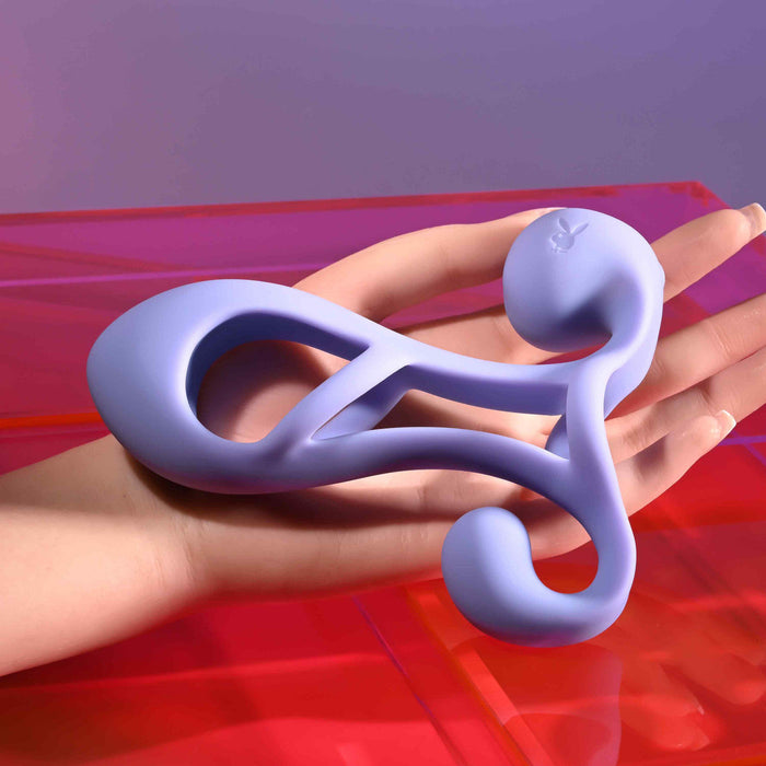 Playboy Fantasy Cock Cage - Vibrating, Rechargeable, Silicone