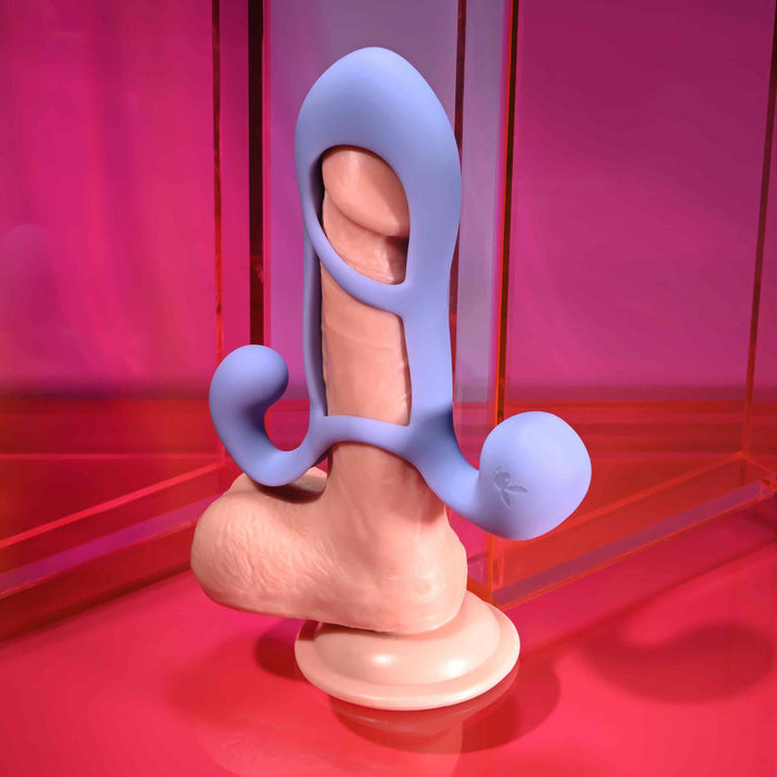 Playboy Fantasy Cock Cage - Vibrating, Rechargeable, Silicone
