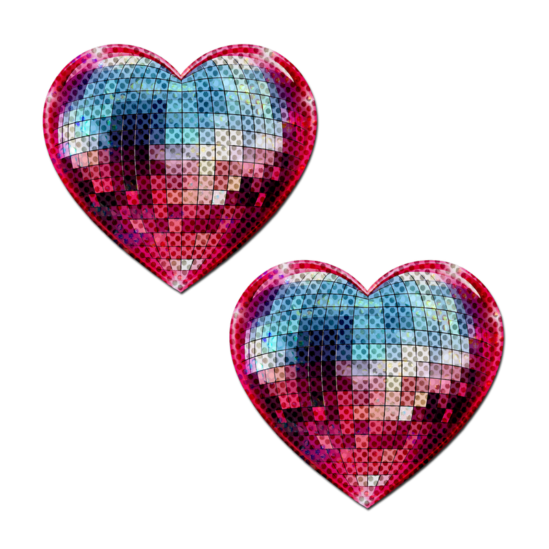 Disco Ball Sparkling Heart Pasties
