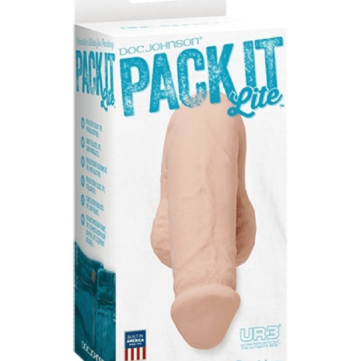 Doc Johnson Packer Pack It Lite Realistic 4.5 Inch Packing Dildo - Vanilla