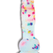 BMS Enterprises Dildo Addiction Party Marty 7.5 Inch Silicone Rainbow Confetti Dildo