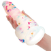 BMS Enterprises Dildo Addiction Party Marty 7.5 Inch Silicone Rainbow Confetti Dildo