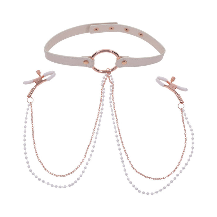 Peaches 'n Cream Collar and Nipple Clamps