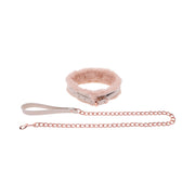 Peaches 'n Cream Fur Collar and Leash