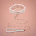 Peaches 'n Cream Fur Collar and Leash