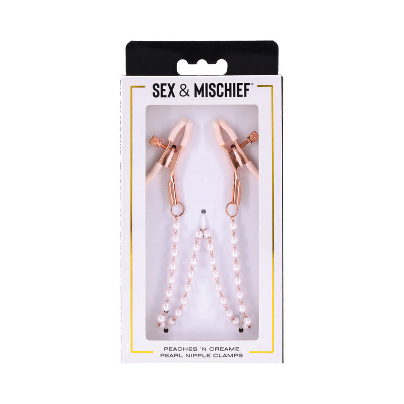 Peaches 'n Cream Pearl Nipple Clamps