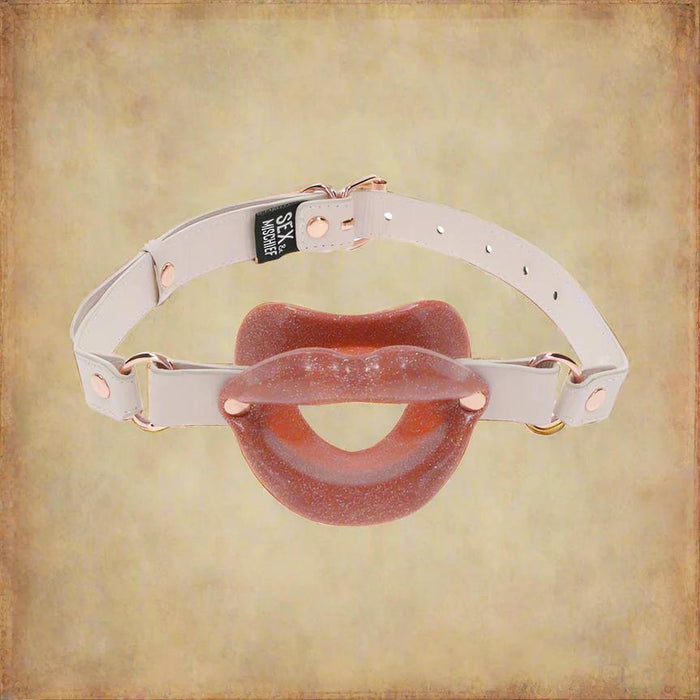 Peaches 'n Cream Silicone Lips Open Mouth Gag