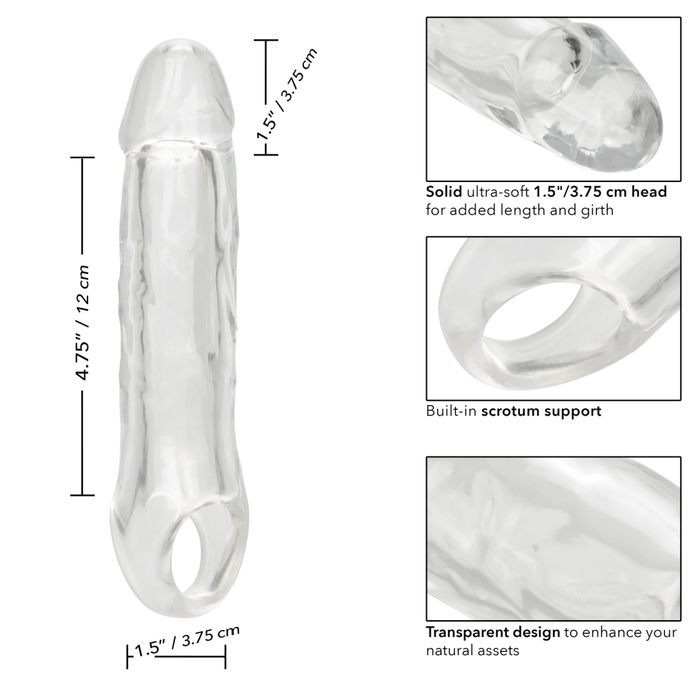 Performance Maxx 6.5 Inch Clear Penis Extension with Ball Strap