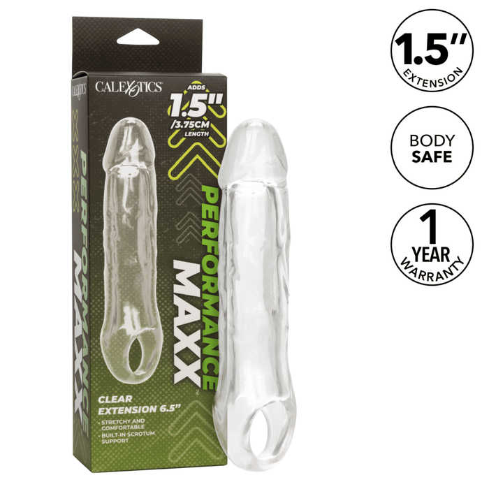 Performance Maxx 6.5 Inch Clear Penis Extension with Ball Strap
