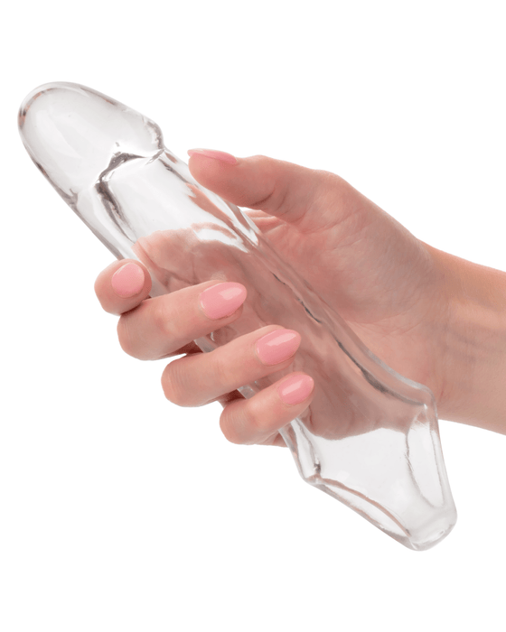 CalExotics Penis Extension Performance Maxx 6.5 Inch Clear Penis Extension with Ball Strap