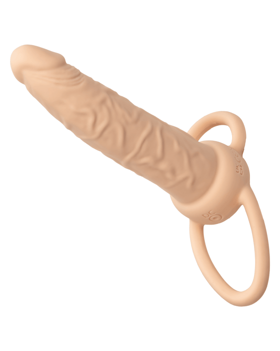 CalExotics Dildo Performance Maxx Double Penetration Vibrating Dildo - Ivory