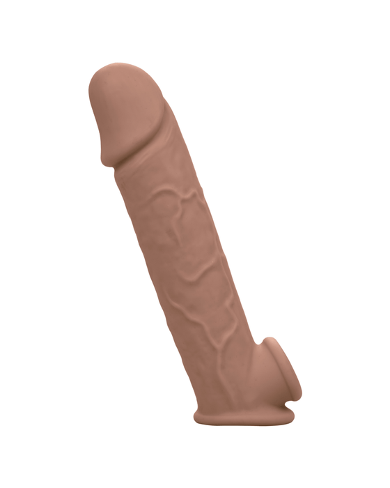 CalExotics Penis Extension Performance Maxx Life-Like 8 Inch Extension with Ball Strap - Chocolate